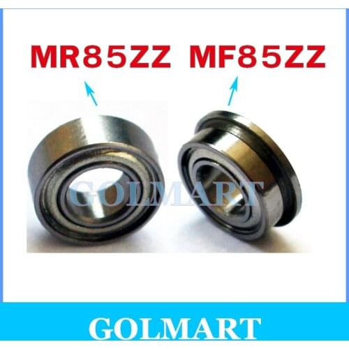 20pcs/lot 5*8*2.5mm 5x8x2.5mm MR85ZZ MR85Z MR85-2Z metal shielded skate steel radial shaft ball bearing OR FLANGE MF85ZZ