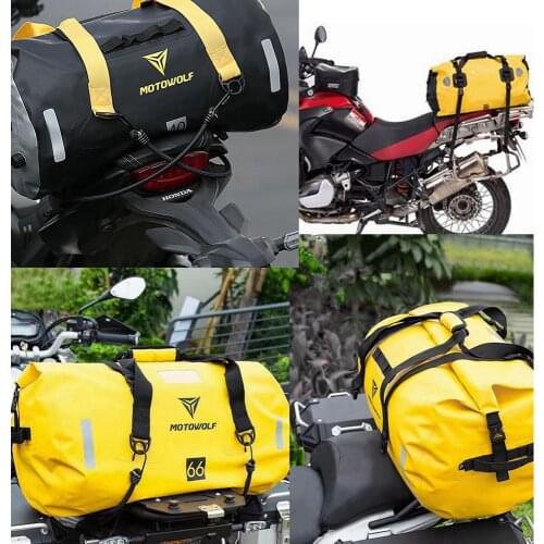 2021 New High Quality Waterproof Moto Tail Luggage Suitcase Saddle Bag Motorcycle Side Helmet Riding Travel Bags Without Plastic