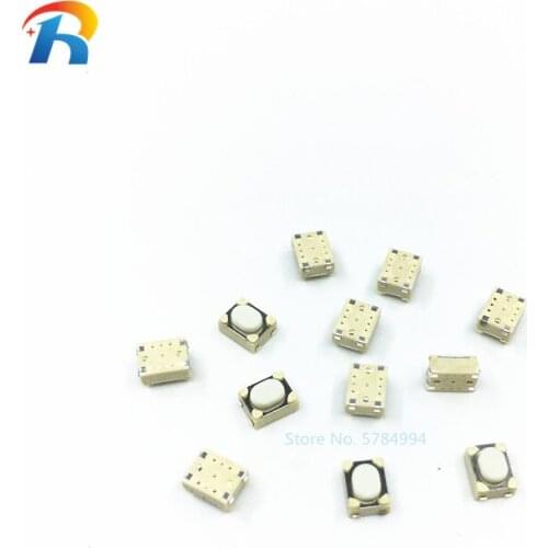 1000pcs/lot 4 PIN microswitch switches push button 3x4x2.5 mini tact switch 3*4*2.5MM 4pin tactile switch Button SMD wrap foot