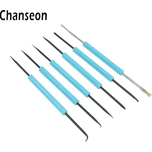 6pcs/set High Quality Solder Assist Precision Electronic Components Welding Grinding Cleaning Repair Tool Kit Assembly Work Tool