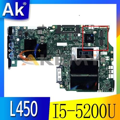 Akemy For CPU. I5 5200U R5 M240 2G Aivl nm-a351 Motherboard Lenovo ThinkPad L450 Laptop PC Board 100% Test OK