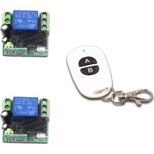 RF Wireless Remote Control Switch 1CH 1 CH 10A Relay Receiver DC 12V Mini Remote Switch Remote Controller 315Mhz/433Mhz