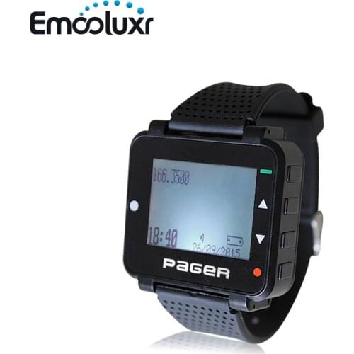 Wireless Wrist Watch Pager Text Message Numerical MessageWireless Calling System