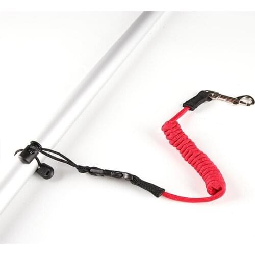 Safety Kayak Paddle Anti-off Rope Fishing Rod Pole Coiled Lanyard Cord For Surfboard Canoe Marine Boat Accessories