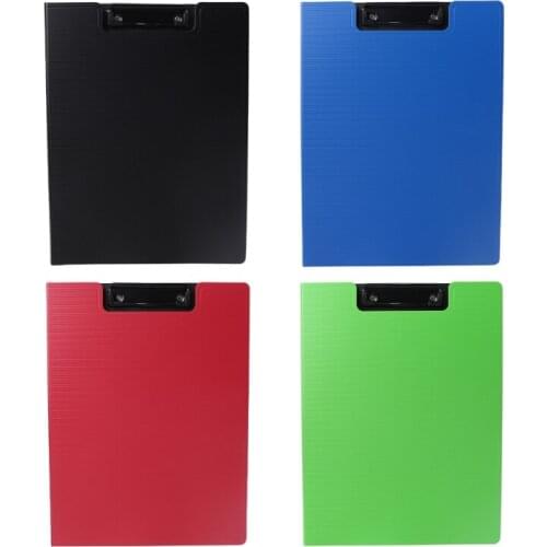 Plastic Clipboard Folder A4 File Folder Writing Board Storage Organizer Paperboard for Documents Diary Planner Office