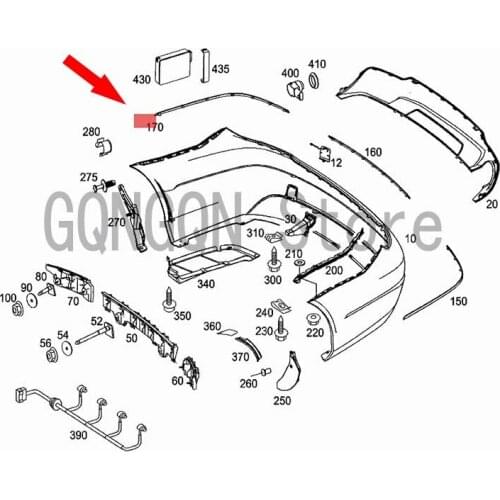 CAR trim strip right w204 c180 mer ced enzc200 c220 c250 c320 c350 rear leaf board bright strip leaf board trim strip