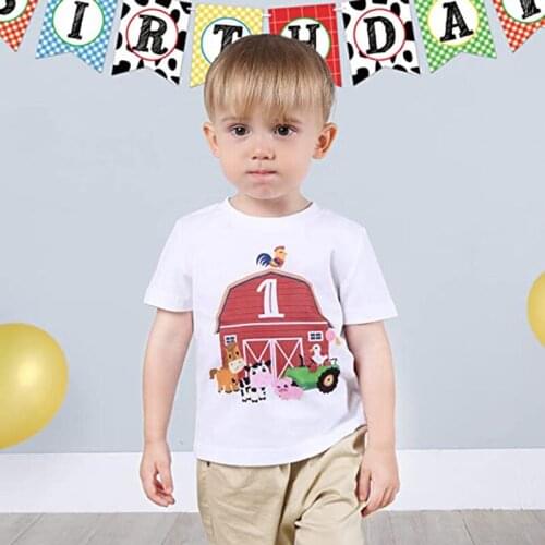 Country rustic Barnyard farm Animals Cow Bbq Farmhouse Zoo themed 1st first One year old boy girl Happy birthday decoration gift