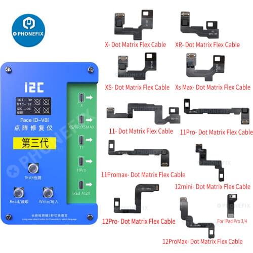 I2C IFace-V8 Face Dot Matrix Projection Repair Detector For iPhone X XS MAX 11 11Pro max Face ID Repair Replace Dot Matrix Cable