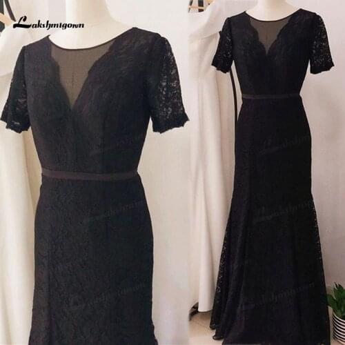 Sheath Round Neck Short Sleeves Royal Blue Mother of the Bride Dress with Lace