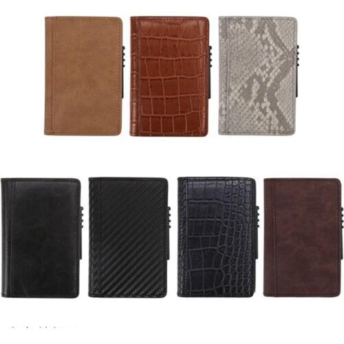 1 Piece Pu Leather Cizicoco Credit Card Holders Business Card Holders RFID Card Cases Automatical Aluminium Bank Card Wallets