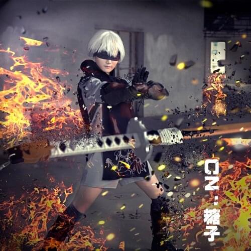 Game NieR Automata DLC 9S YoRHa No. 9 Type S 9S COSPLAYONSEN 2017 Boy Black Casual Cosplay Costume With Eye Patch