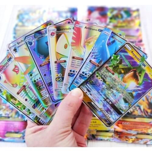 Pokemon Card 100 GX 100 EX Best Selling English French Version Shining Tag Team Shining VMAX Cards Game Battle Carte Trading Toy