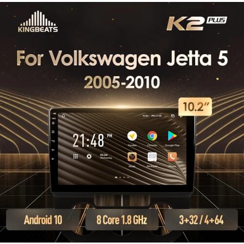 KingBeats Android 10 Octa-Core head unit HU 4G in Dash Car Radio Multimedia Video Player Navigation GPS For Volkswagen Jetta 5 2005 - 2010 no dvd 2 din Double Din Android Car Stereo 2din