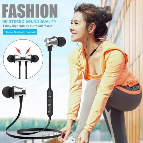 S8 Magnetic Wireless Bluetooth-compatible Earphone Music Headset Phone Neckband Sport Earbuds With Mic For IPhone Samsung Xiaomi