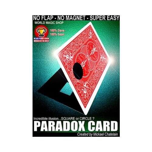 Paradox Card (Red or Blue) by Mickael Chatelain,Card Magic Tricks,Close Up,Stage,Illusion,Prop,Mentalism