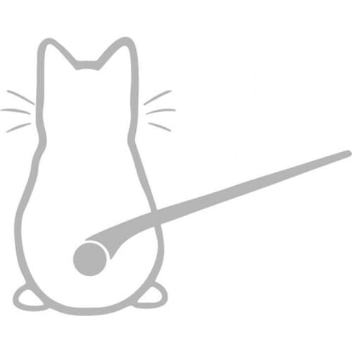 Sticker Cute Cartoon Cat Shape Car Body Decal Car Accessories Exterior