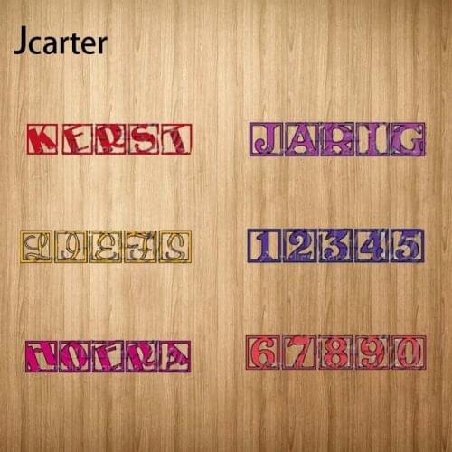 2021 New 0-9 Nembers Letters Square Metal Cutting Dies Craft Scrapbooking Handmade Diy Knife Mould Blade Punch Stencils Model