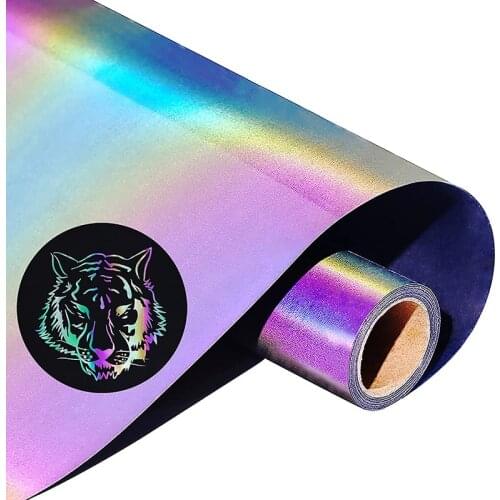 Reflection Htv Rainbow HTV Heat Transfer Vinyl Bundle Reflective Vinyl for T-Shirt Glow in The Dark