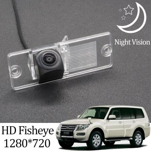 Owtosin HD 1280*720 Fisheye Rear View Camera For Mitsubishi Pajero/Montero/Shogun 2006-2014 Car Reverse Parking Accessories