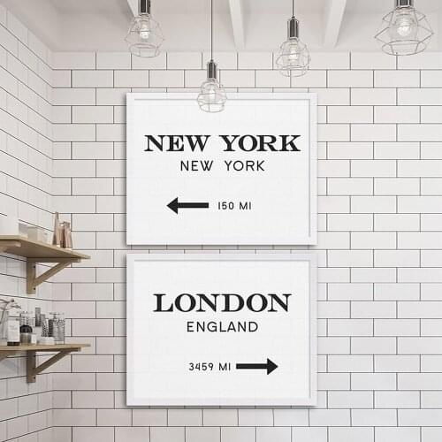New York City Print London Art Poster Industrial Wall Decor Gossip Art Two Prints Cheap Art Painting Gifts Home Decor No Frame