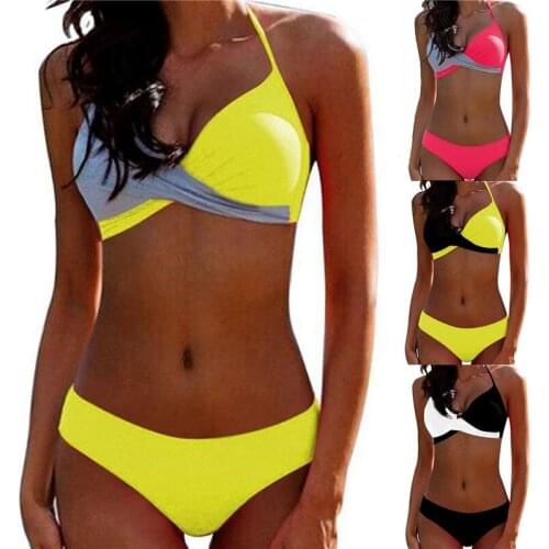 Sexy Bikini Push Up Swimwear Women Biquinis Feminino 2021 Mujer Swimsuit Tanga Swimming Bathing Suit Plus Size Bikinis Set XXXL