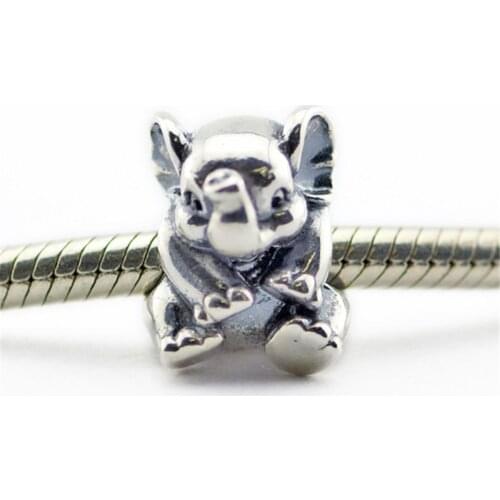 Lucky Elephant Silver Beads for Charms Bracelets Women Jewelry 925 Sterling Silver Beads for Jewelry Making New DIY Charm Beads