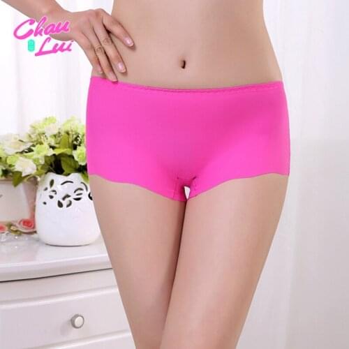 Best selling boxer womens underwear ladies one-piece flat angle low waist no trace ice silk underwear sexy underwear