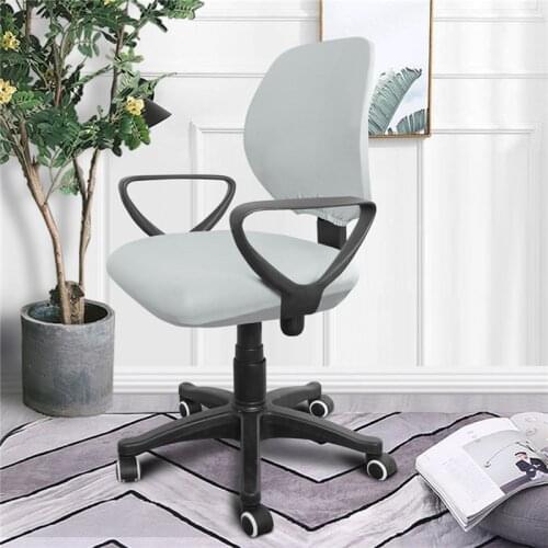 Thicken Elastic Office Computer Chair Cover Back Seat Cover Stretch Spandex Kids Study Rotating Lift Seat Case Cover