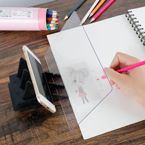 Optical Imaging Drawing Board Sketch Reflection Dimming Bracket Painting Mirror Plate Tracing Copy Table Projection Board