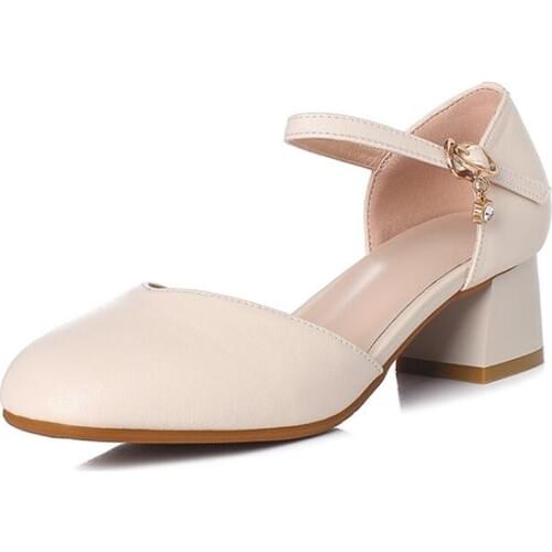 Famous 2020 Summer New Comfort Cowhide Genuine Leather Sandals Women Fashion Sandals Elegant Temperament Charm High Heel Sandals