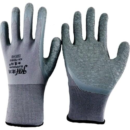 10 Pairs Waterproof Latex Industry Oil Leather Gloves Repair Painter перчатки рабочие Planting Mechanic Garden Worker Glove Mens