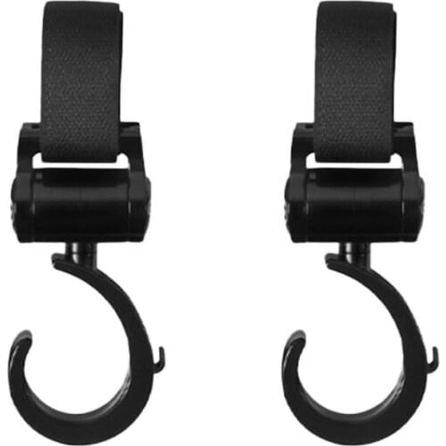 2pcs Stroller Hooks Newborn Stroller Accessories Clips On Any Baby Strollers Secure Purses Diaper Bags Shopping Bag New