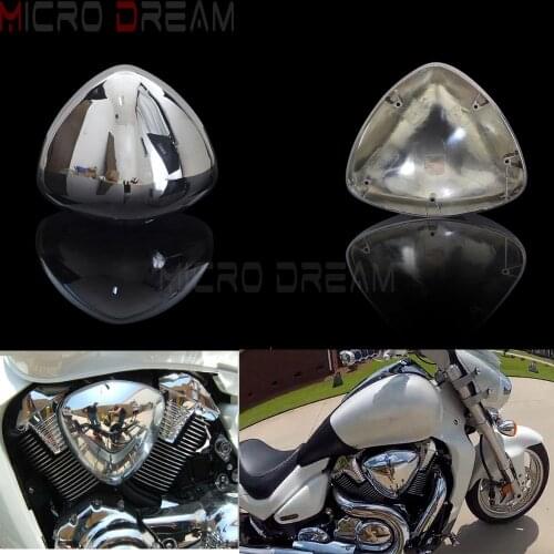 2pcs Chrome Motorcycle Intake Air Cleaner Guard Left and Right Cover for Suzuki Boulevard M109 M109R VZR1800 2005-2016 2008