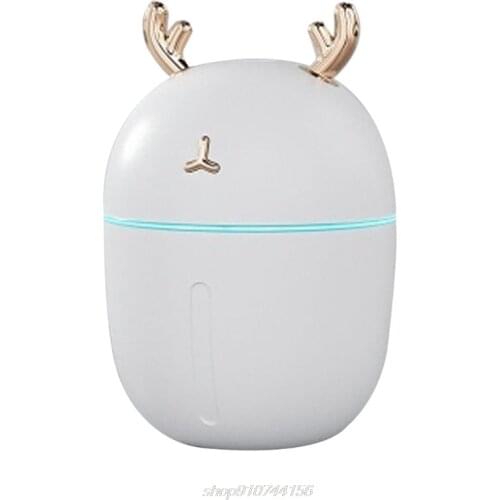 300ml Nano Spray Mini Humidifier Antlers Quiet USB LED Air Diffuser Mist Maker M16 21 Dropshipping