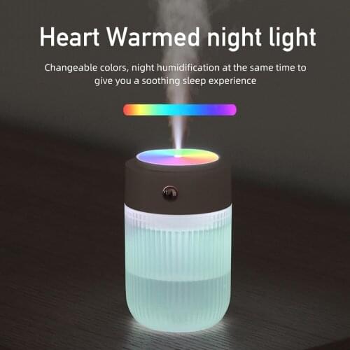 300ml Portable Air Humidifier USB Ultrasonic Dazzle Cup Aroma Diffuser Cool Mist Maker Purifier with Colorful Night Light