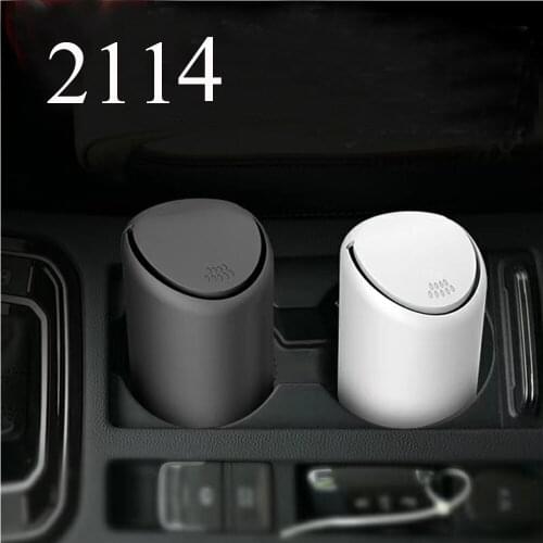 Car Office Home Trash Can Organizer Garbage Holder Self-propelled round Storage Bag Dust Case Trash Bin car Accessories
