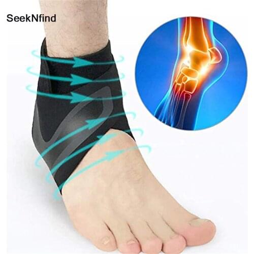 1PC Compression Ankle Protectors Anti Sprain Outdoor Basketball Football Ankle Brace Supports Straps Bandage Wrap Heel Protector