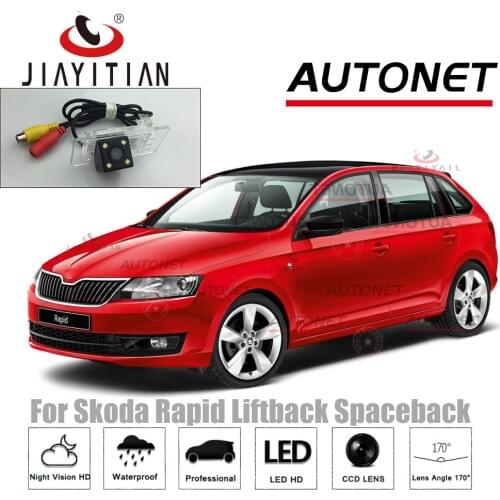 JIAYITIAN Rearview Camera For Skoda Rapid Spaceback NH1 sedan 2013~2018/Backup Parking Camera/Night Vision/ License Plate camera
