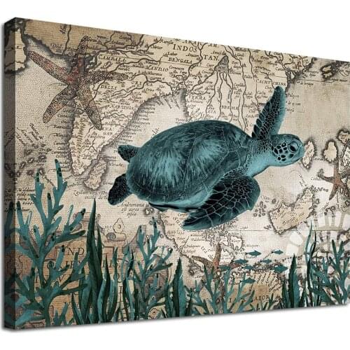 Sea Turtle 5D DIY Diamond Painting Full Square Round Diamond Embroidery Animal Mosaic Diamond 3d Picture of Rhinestone B127