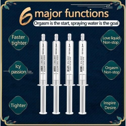 Sex Lubricant 1.5ml 4pcs Lubricant Water-based Sex Oil Vaginal and Anal Gel Adults Woman excited Sex Product Combination Set