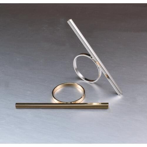 Minimalist Midi Rings for Women Fashion Geometric Long Bar Knuckle Jewelry Vintage Gold Silver Color Boho Rings Gift