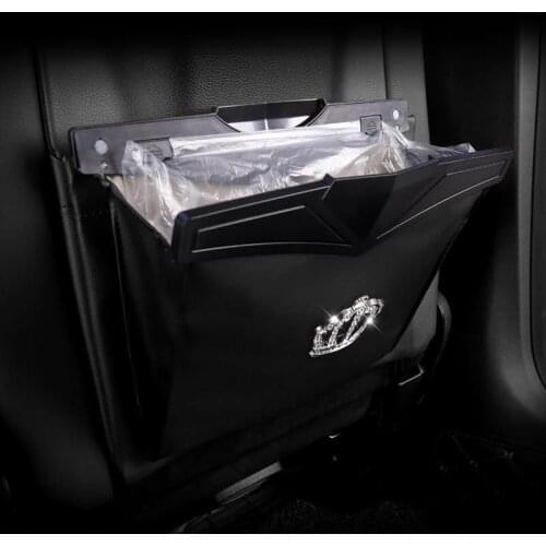 Multifunctional Car Hanging Storage Bag Car Seat Back Trash Can Car Interior Storage Box