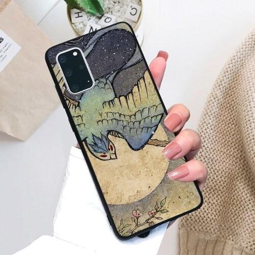 For Samsung Galaxy Spring Snow Soft TPU Black Border Samsung Galaxy Case