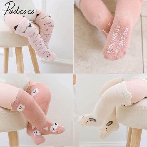 2018 Brand New Cute Lovely Newborn Toddler Baby Girls Boys Stockings 0-4Y 8 Style Cotton Cartoon Print Over Knee Tights Outfit