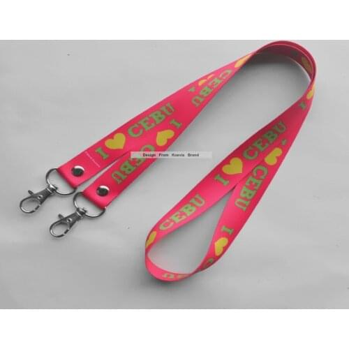 Wholesale Exhibition Meeting&Business Card Lanyards with Sublimation Double Hook ID card High-quality Custom Logo Lanyards