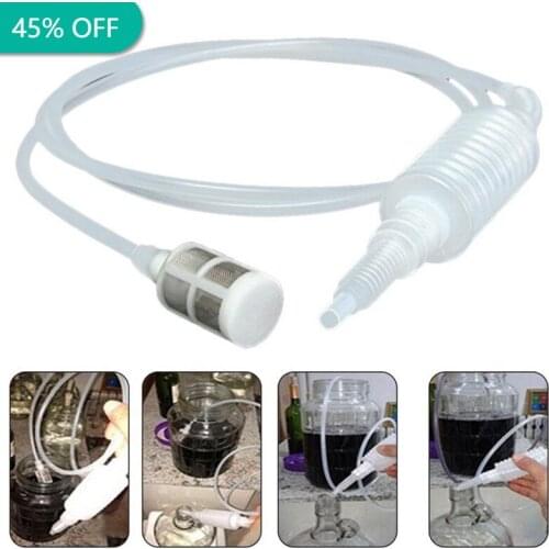 Plastic Manual Household Brewing Siphon Food Grade Alcohol Distiller Filter Tube Tool Kitchen Wine Accessories Winemaking Tools