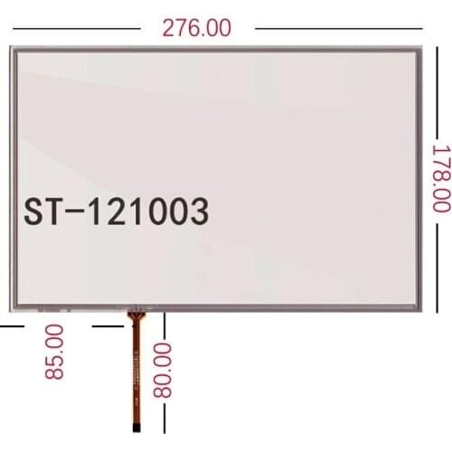 ST-121003 New 12.1 inch 4 wire touch screen 16:10 widescreen 276*178mm