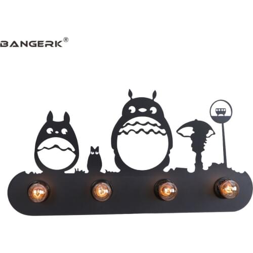 Vintage Loft Decor Switch Sconce Wall Lights Antique LED Wall Light Design Black Iron Edison E27 Wall Lamp Home Lighting