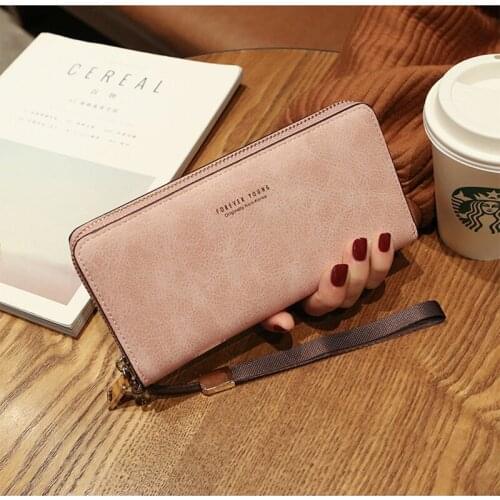 Womens Wristlet Wallet PU Leather Clutch Purse Card Holder with Wrist Strap Hand Bag for Cell Phone Gift for Women Girls