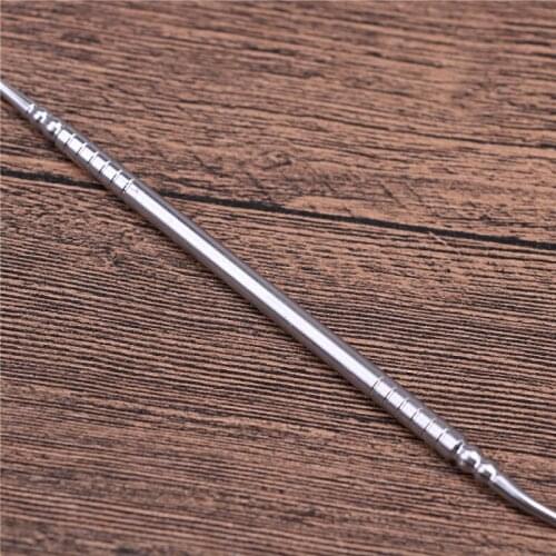 1Pc Double Ends Stainless Dentist Teeth Clean Hygiene Explorer Probe Hook Pick Teeth cleaning Multifunctional metal hook